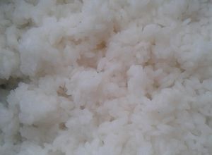 Una foto de Shari (arroz para sushi)