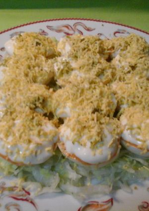 Una foto de Huevos rellenos andaluzes 