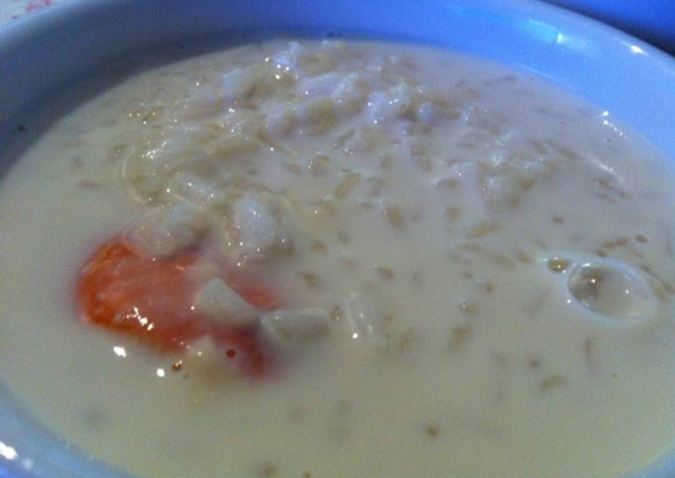 Arroz con leche a la griega