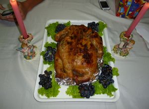 Una foto de Pollo relleno con carne molida