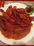 Cangrejos de río en salsa