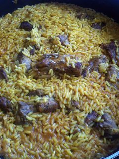 Una foto de Arroz con costilla de cerdo