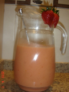 Una foto de Gazpacho de fresas