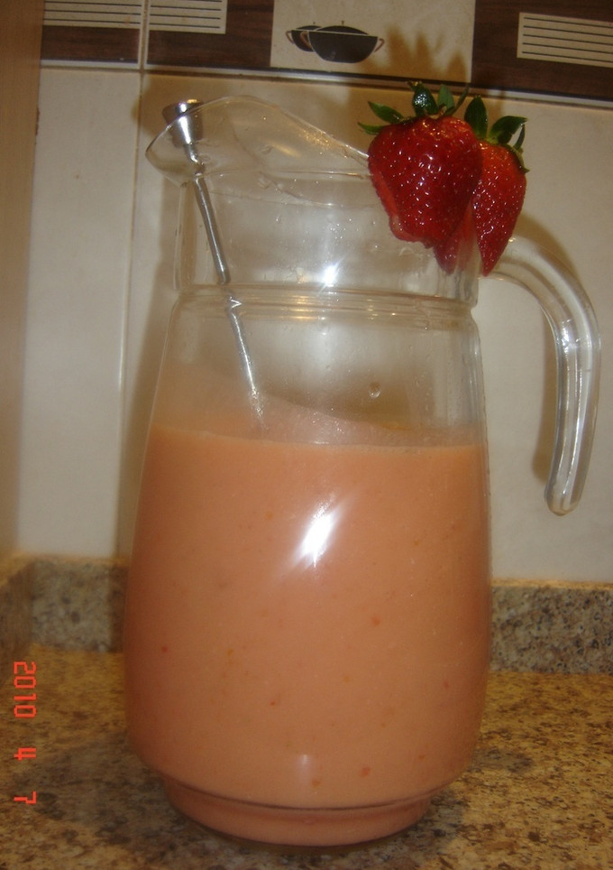 Una foto de Gazpacho de fresas