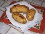 Papas rellenas con paleta y queso
