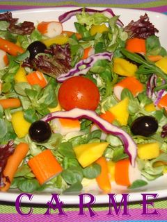 Una foto de Ensalada de sabores y colores