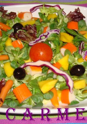 Una foto de Ensalada de sabores y colores