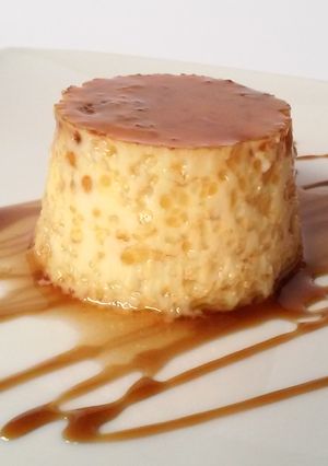 Una foto de Flan casero de huevo