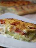 Canelones de col gratinados con bacon