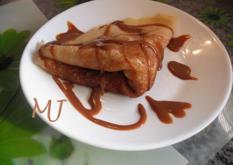 Crepas con cajeta y/o dulce de leche