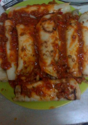 Una foto de Canelones de carne y verduras