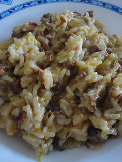 Una foto de Risotto de repollo y androlla