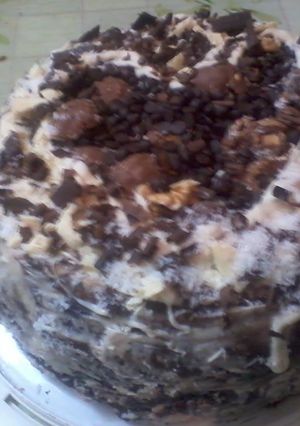 Una foto de Torta círculo al cuadrado