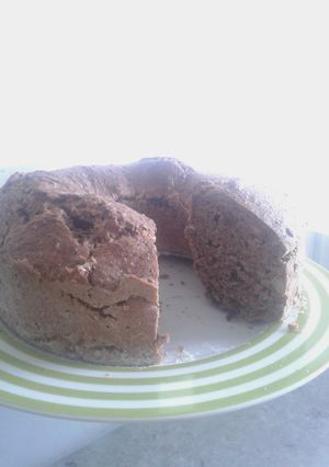 Una foto de Bizcochuelo integral con avena y linaza 