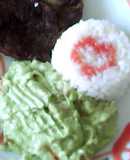 Carne asada con arroz y guacamole decore
