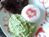Carne asada con arroz y guacamole decore
