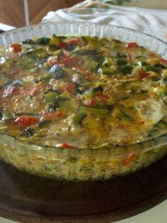 Una foto de Tortilla de zapallitos al horno