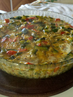 Una foto de Tortilla de zapallitos al horno