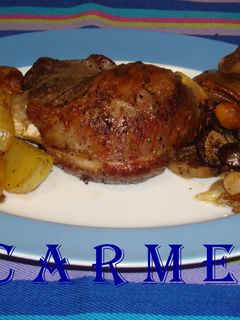Una foto de Galtes de porc asadas (carrilleras de cerdo asadas)