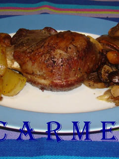 Una foto de Galtes de porc asadas (carrilleras de cerdo asadas)