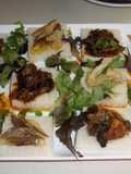 Canapés de pericana y capellans