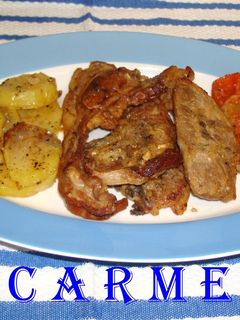Una foto de Costillas de cordero al horno
