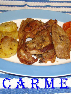 Una foto de Costillas de cordero al horno