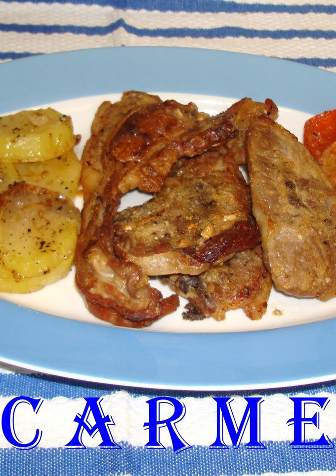 Una foto de Costillas de cordero al horno