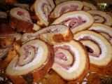 Pionono de jamón y queso