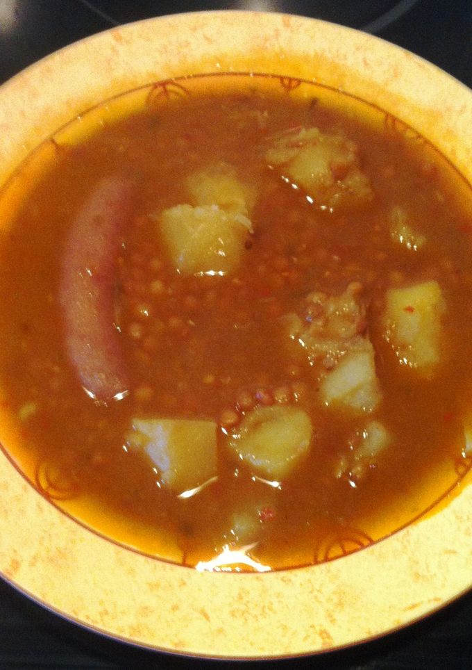 Una foto de Lentejas con chorizo