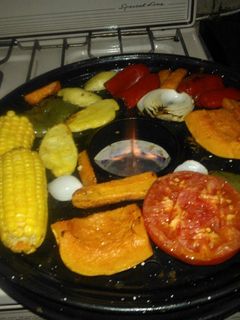 Una foto de Salsa de naranja para verduras asadas
