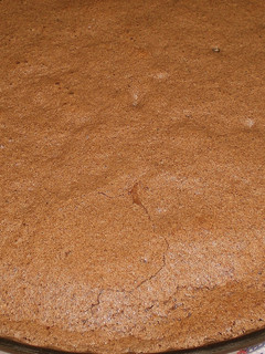 Una foto de Soufflée de chocolate