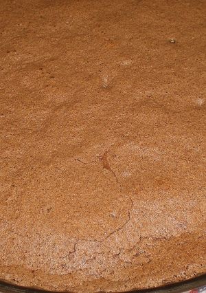 Una foto de Soufflée de chocolate