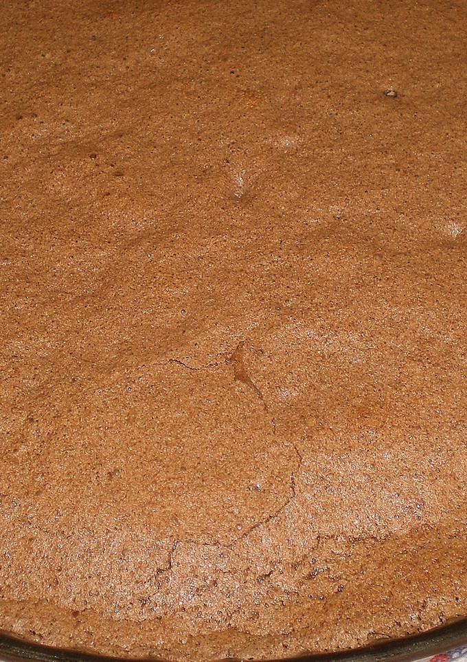 Una foto de Soufflée de chocolate
