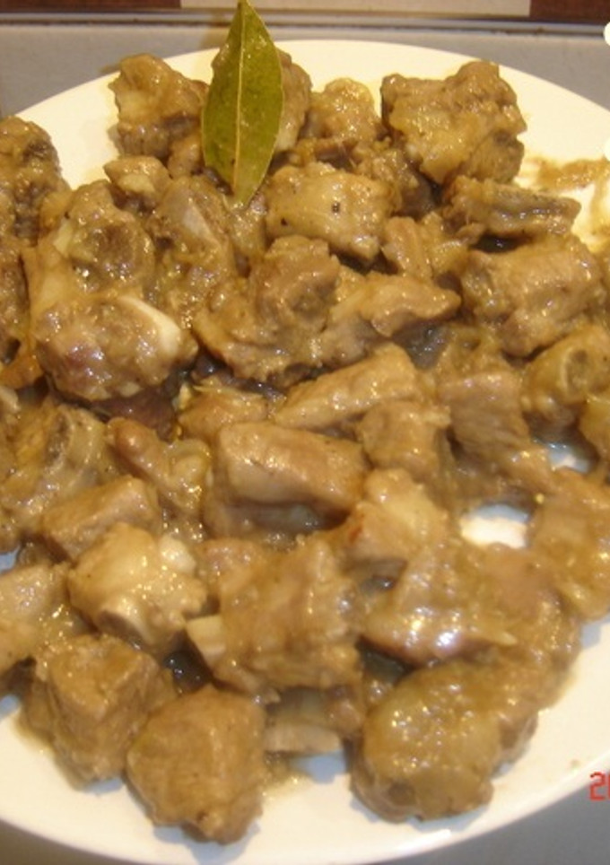 Una foto de Costilla de cerdo rustida