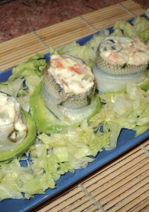 Una foto de Pejerreyes en vinagreta rellenos