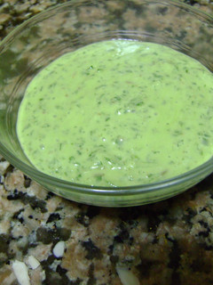 Una foto de Mojo verde de perejil