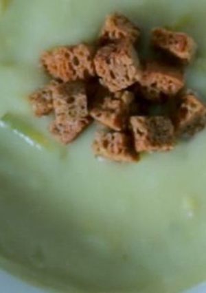 Una foto de Crema de coliflor