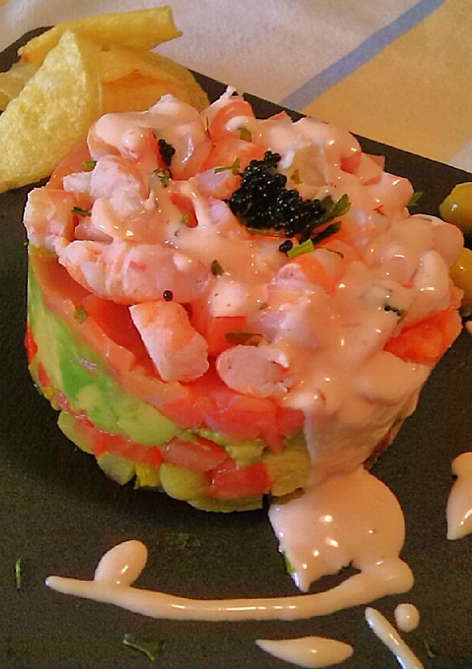 Una foto de Cocktail de langostinos