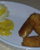 Croquetas de quesos y mango