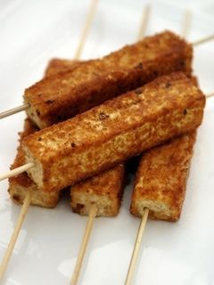 Una foto de Corndog vegetariano (Perrito empanado)