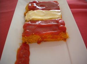 Una foto de Flan de queso cabrales