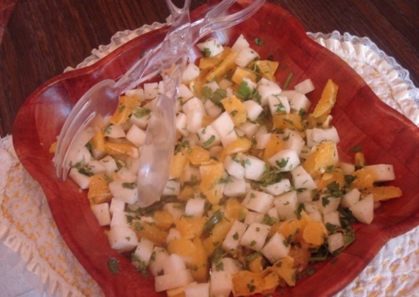 Ensalada de jicama y mango<br />