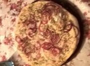 Una foto de jamón muzzarella