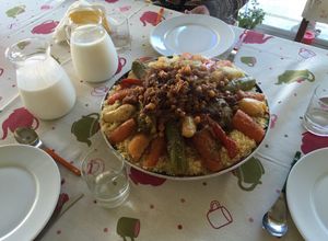 Una foto de Couscous con carne y siete verduras – Receta de Marruecos