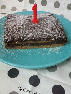 Una foto de Brownie de chocolate negro