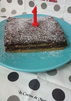 Una foto de Brownie de chocolate negro
