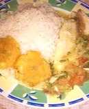 Tilapia ahogada en agua de coco