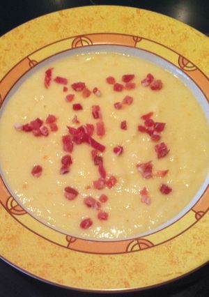Una foto de Puré de calabacín
