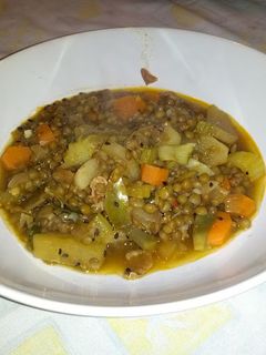 Una foto de Lentejas vegetarianas